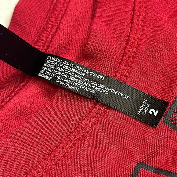 Torrid “Mama Bird” Dream Fleece Long Sleeve Sleep Tunic size 2X Dark Red - Picture 8 of 10